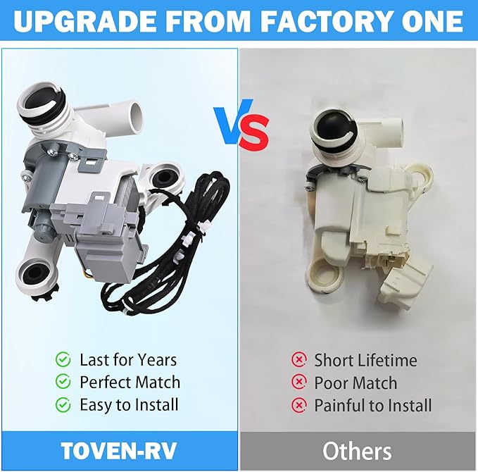 DC97-19289F DC97-19289B DC97-19289A Washer Drain Pump Assembly Replacement for Samsung Washing Machine WA44 WA41 WA45 WA52 WA50 WA54 etc Series Replace PX3516-01 DC97-17349B DC97-17366A DC97-17366J