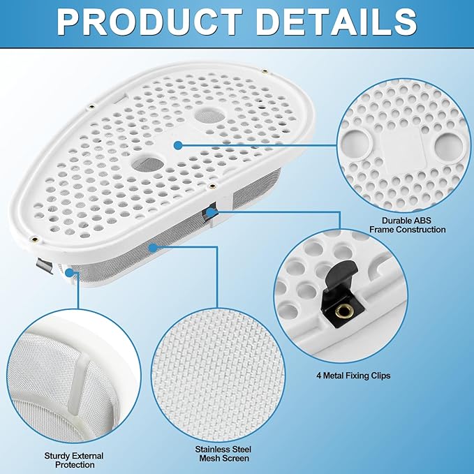 UPGRADED 8531964 W10828351 Dryer Lint Trap Filter & Cover with Stainless Steel Mesh Screen Compatible with Whirlpool Kenmore Dryer/Washer Replaces 4338557 AP5985829 by Cenipar