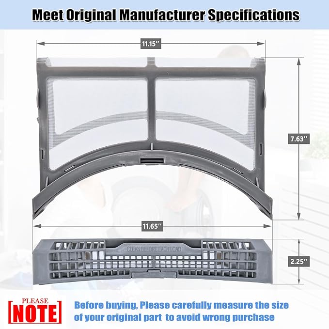 DC61-02595A Dryer Lint Filter Case Screen, Dryer Lint Trap Filter Assembly Replacement Parts AP4578777 EAP4206799 PS4206799