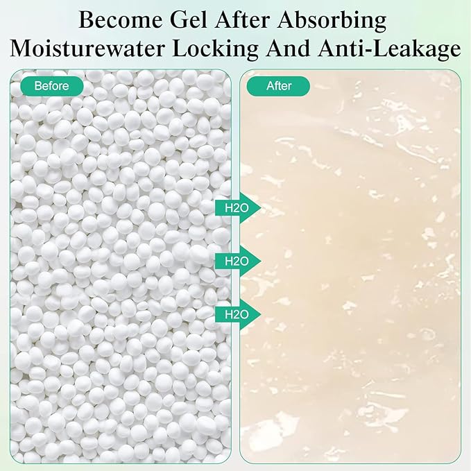 60 Pack Moisture Absorbers Dehumidifier Bags for Closet with 10 Pcs Hanging Hooks Clips Humidity Absorbers Deodorizer Unscented Humidity Absorber in Wardrobes for Bedroom Bathroom Kitchen
