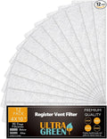 4 x 10 Inch Air Vent Filter for Home Ceiling Thin, ULTRA GREEN Floor Filters by ULTRA+GREEN