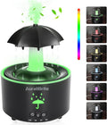 Aesthetic 2-in-1 Humidifier Oil Diffuser with Rotating Raindrop & 7 LED Mood Lights,Cool Mist Humidifier Quiet Variable Mist for up to 24 Hrs,Easy to Fill & Clean, Auto Shut-Off