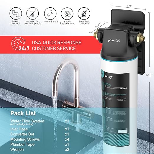 Frizzlife SW15 Under Sink Water Filter System, NSF/ANSI 53&42 Certified - Image 5