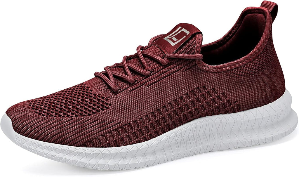 LCGJR Men's Running Shoes Ultra Lightweight Breathable Comfortable Walking Shoes Casual Fashion Sneakers Mesh Workout Shoes