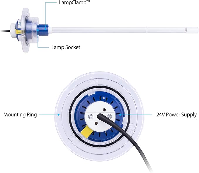 UV Light for AC System, Cleans HVAC Ducts and AC Coils of Bacteria, Germs, Mold and Allergens, Complete Unit, 50-BUVAS-E