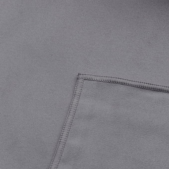 Eunzel Hot Yoga Towel Non Slip Yoga Mat Towel Non-Slip Sweat Absorbent Microfiber Towel for Hot Yoga, Pilates and Workout 72" x 26.5", Dark Grey-FlexoryFit