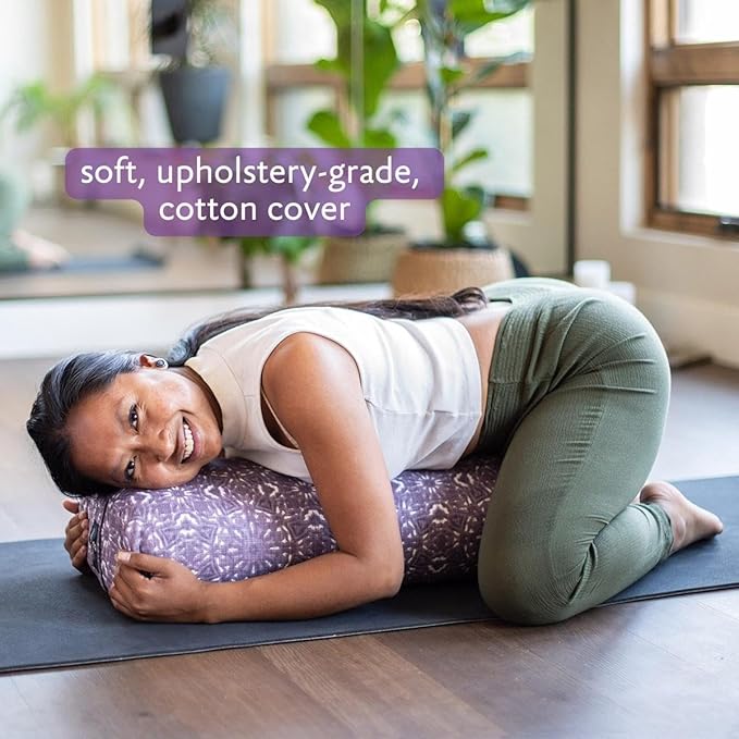 Hugger Mugger Standard Yoga Bolster - Firm, Supportive, Handmade, Durable-FlexoryFit