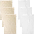 6 Pack Nylon Nut Milk Bag 12 x 8 Inch Cheese Cloth Bags Cheesecloth for Straining Yogurt Strainer 200 Mesh Multiple Straining Washable Bag for Juice Coffee Yogurt Tea