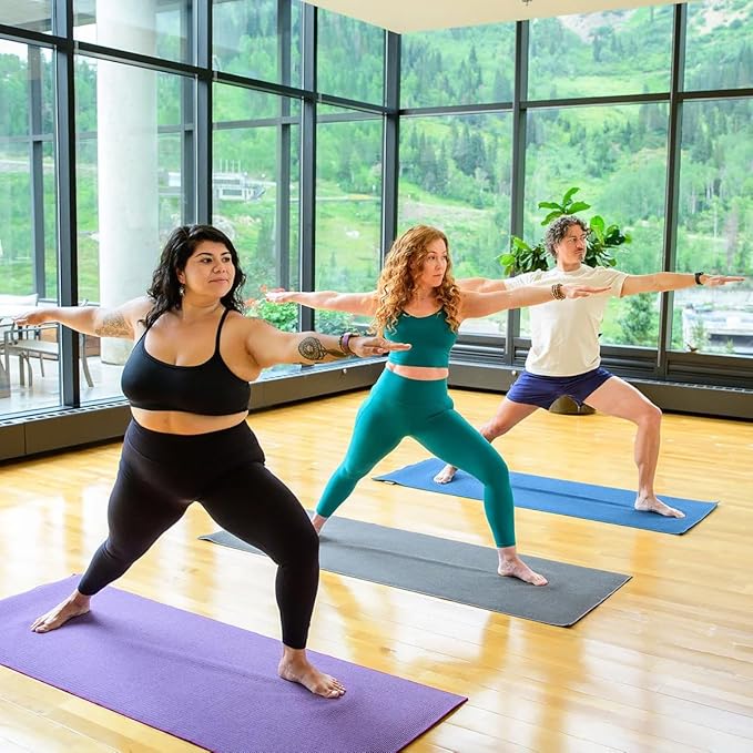 Hugger Mugger Yoga Towel - Graphite - Soft, Absorbent, Fast Drying, Non-Slip Backing, use by iteself or Over a Yoga mat, hot Yoga, Helps with Slippery Hands and feet-FlexoryFit