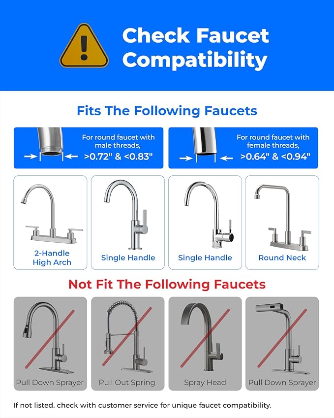 Waterdrop FC-07 Water Filter for Sink Faucet, Visible Filter Housing, Faucet - Image 2