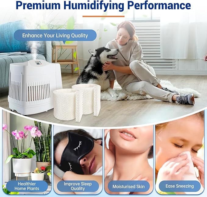 MAF2 Humidifier Filter Compatible with Aircare Essick Air MoistAIR MA0800 MA08000 MA0600 MA0601 and Replacement for Kenmore 15408 154080 29988 17006 29706 29880C Filters, 2 Pack