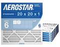 Aerostar 20x20x1 MERV 6 Air Filter, Actual Size, Air Conditioning & Furnace by AirFiltersDelivered