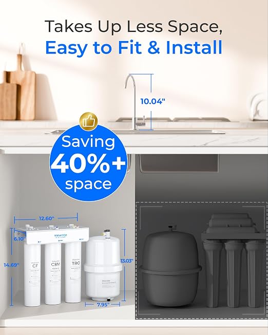 Waterdrop T3-T, 220 GPD Faster Flow, Remineralization 7-Stage Reverse Osmosis - Image 8