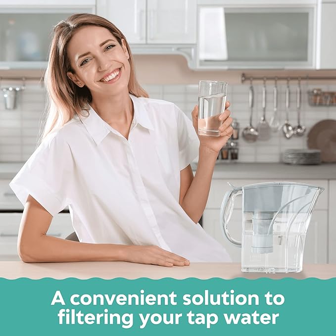 AMI Water Pitcher with Filter for Tap Water, Filtered Water Dispenser