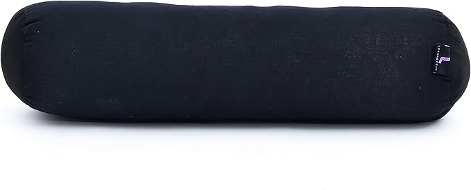 Leewadee Small Yoga Bolster – Shape-Retaining Cervical Neck Roll, Tube Pillow for Comfortable Reading, Kapok Filling, 22 x 6 x 6 inches-FlexoryFit