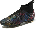 Men's Soccer Shoes High-Top Soccer Cleats Outdoor Breathable Athletic Professional Spikes Youth Boys Football Shoes Unisex