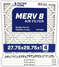 Filter King 27.75x29.75x1 Air Filter | 4-PACK | MERV 8 HVAC Pleated A/C Furnace Filters | MADE IN USA | Actual Size: 27.75 x 29.75 x .75"