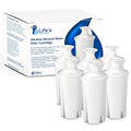 Life Ionizer - Alkaline Brita Pitcher Replacement Water Filter - Brita Pitchers Compatible Alkaline Water Pitcher Replacement Filter - Enhances Taste and pH Level of Brita Pitcher Water - Pack of 6