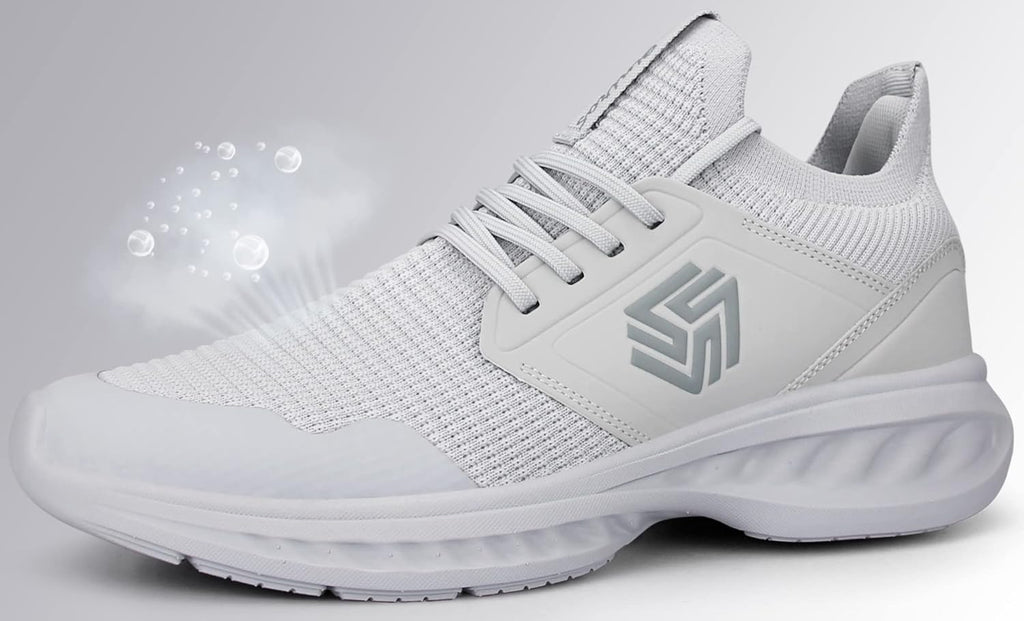 Mens Slip On Walking Shoes Non Slip Running Shoes Breathable Workout Shoes Lightweight Gym Sneakers