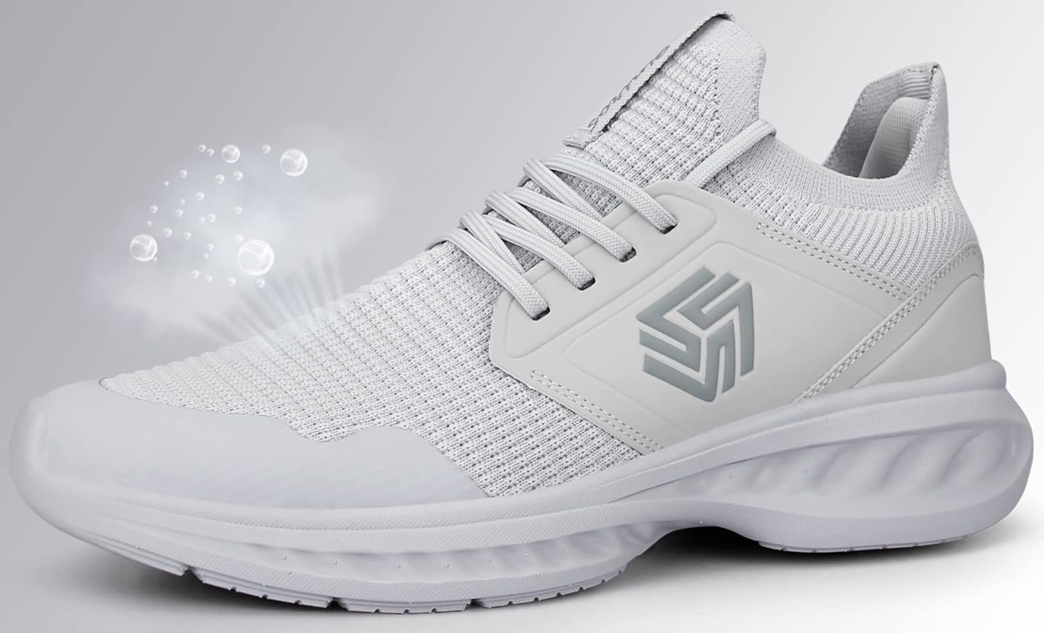 Mens Slip On Walking Shoes Non Slip Running Shoes Breathable Workout Shoes Lightweight Gym Sneakers