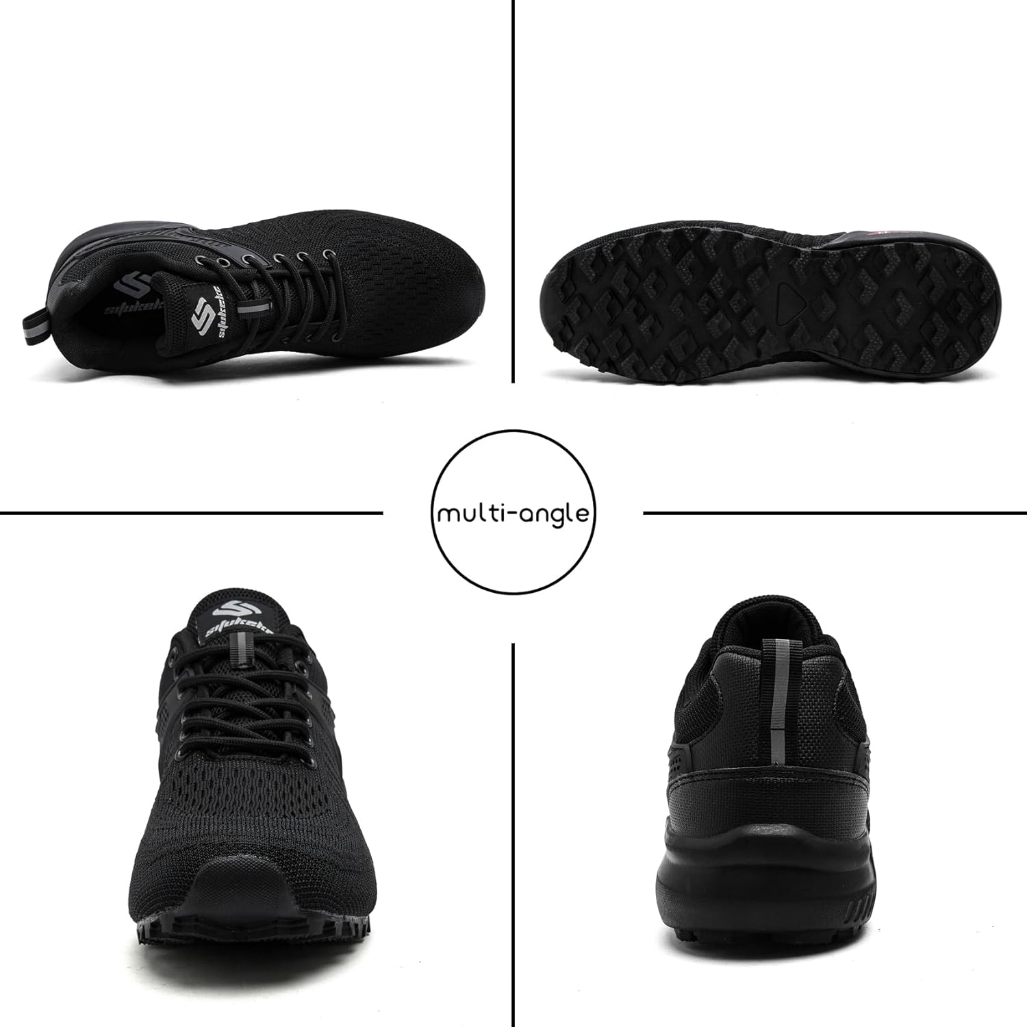 Men's Trail Running Shoes Lightweight Breathable Walking Hiking Sneakers Outdoor Athletic Tennis Cross Training Shoes