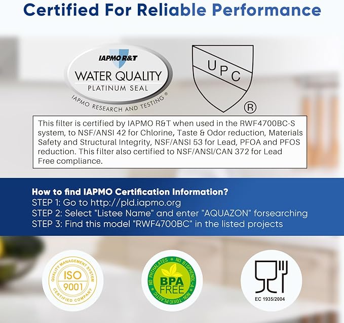 PUREPLUS ADQ747935 NSF 53&42 Certified Replacement for LT1000P LT1000 Kenmore Elite 9980 LT1000PC, MDJ64844601 ADQ74793501, LMXS28626S, LFXS26973S, LT120F Refrigerator Water and Air Filter, 3Pack