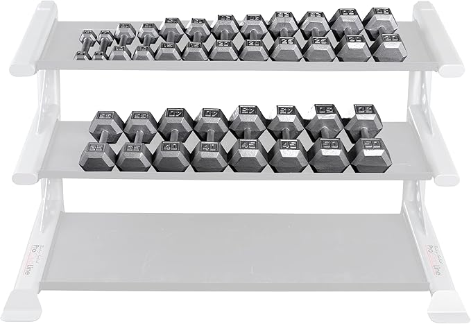 Body-Solid Cast Iron Hexagon Dumbbell, Hand Weights For Men and Women, Weight Dumbbells for Strength Training, Body Building Home Gym Training Gear-FlexoryFit