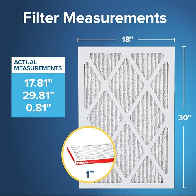 Filtrete 18x30x1 Air Filter, MERV 11, MPR 1000, Micro Allergen Defense - Image 2