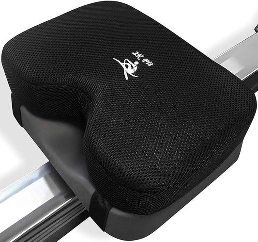 Rowing Machine Seat Cushion (Model 2) for The Concept 2 Rowing Machine with Custom Memory Foam, Washable Cover, and Straps- Concept 2 Rower, Recumbent Stationary Bike, WatterRower Seat Pad-FlexoryFit