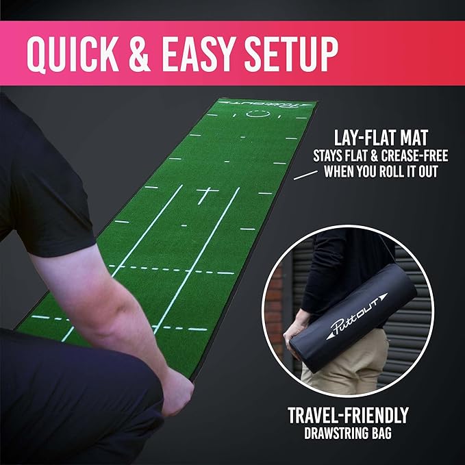 PuttOUT Pro Golf Putting Mat