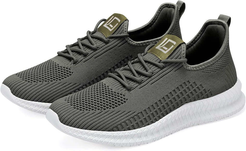 LCGJR Men's Running Shoes Ultra Lightweight Breathable Comfortable Walking Shoes Casual Fashion Sneakers Mesh Workout Shoes