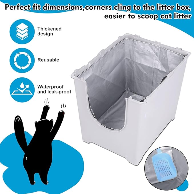 Liner F Compatible with Modkat Flip Litter Box - Reusable Liners for Flip Litter Box - Liner F for Cat Litter Box (3 Pack)