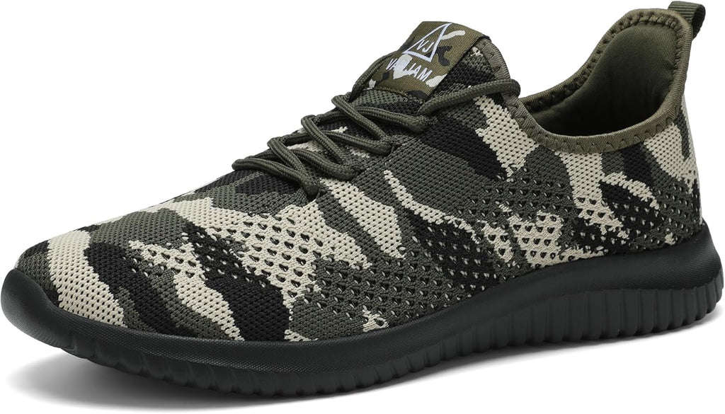 VAMJAM Men's Running Shoes Ultra Lightweight Breathable Walking Shoes Non Slip Athletic Fashion Sneakers Mesh Workout Casual Sports Shoes