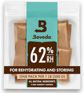 Boveda 62% Two-Way Humidity Control Packs For Storing 1 lb – Size 67 – 4 Pack – Moisture Absorbers for Storage Containers – Humidifier Packs – Hydration Packets in Resealable Bag