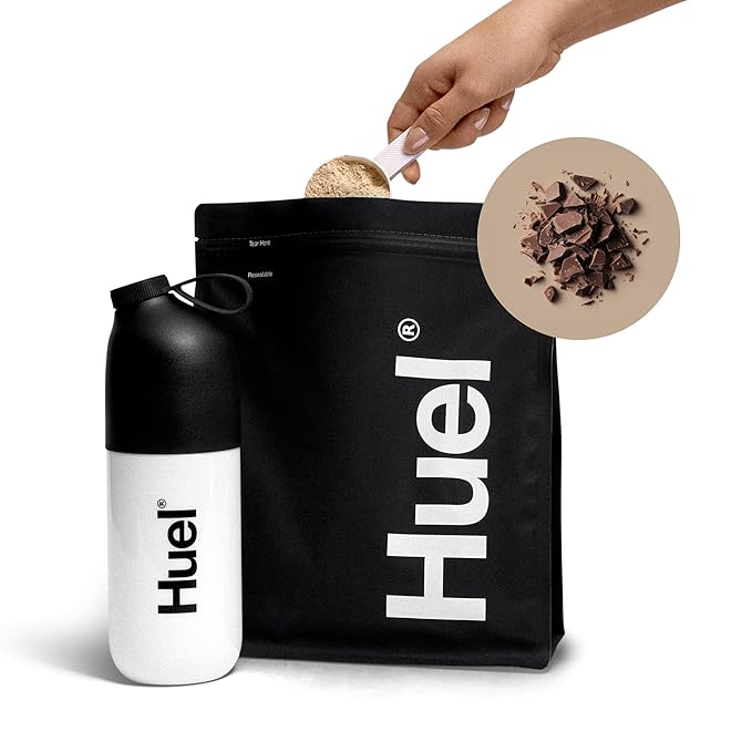 Huel Black Edition | Chocolate 40g Vegan Protein Powder | Nutritionally Complete Meal | 27 Vitamins and Minerals, Gluten Free | 17 Servings-FlexoryFit