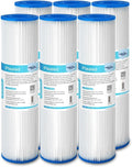 Membrane Solutions 50 Micron Pleated Polyester Sediment Water Filter 10"x2.5" by MembraneSolutions