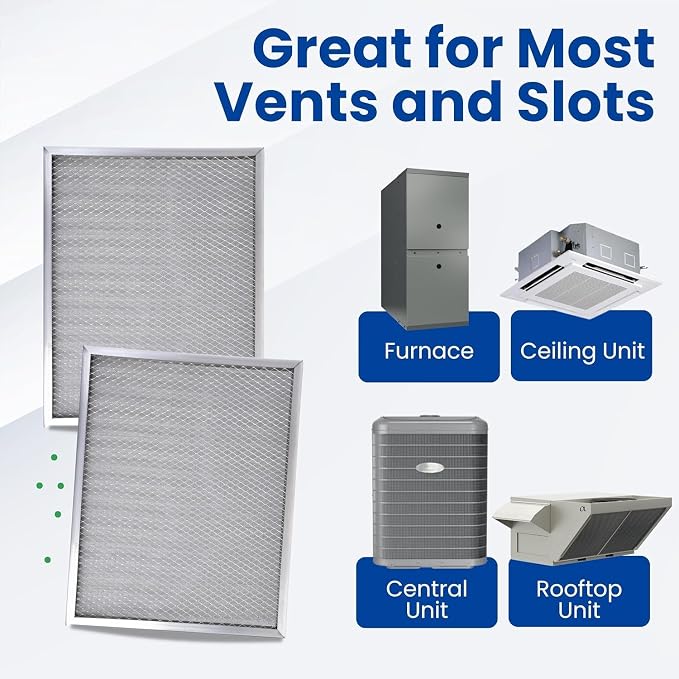 McPherson Reusable Air Filter 20x20x1 | Washable MERV 8 | Made in USA Metal - Image 5