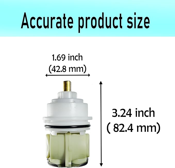 ALITZ RP32104 Shower Cartridge Replacement for Delta Monitor 1700 Series (1998–2005), Upgraded Brass Stem, Fix Leaks & Restore Pressure, Compatible with Delta Tub/Shower Faucets