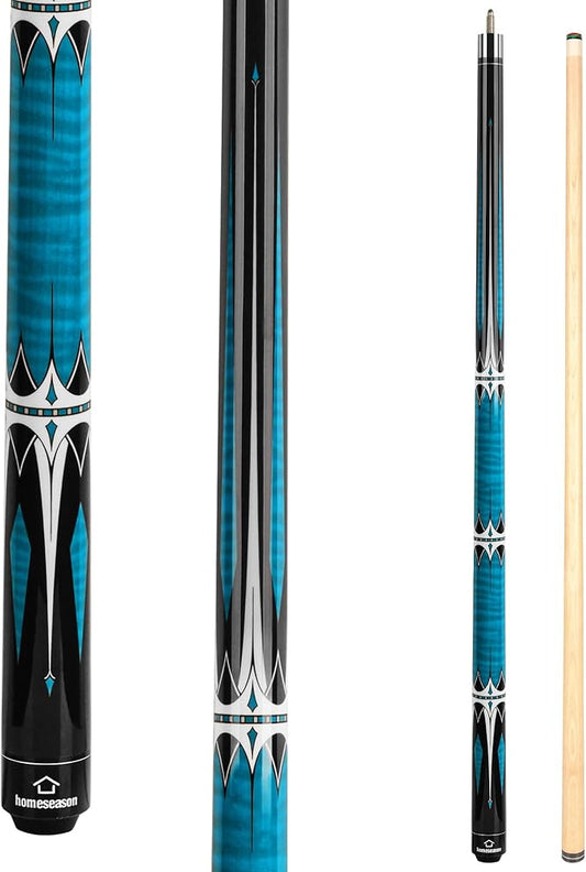 HomeSeason Pool Cue Stick 57" Billiard Cue Sticks Professional Low Deflection Pool Sticks-FlexoryFit