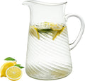 Lily's Home Shatterproof Acrylic Pitcher with spout, Versatile Plastic Pitcher for Water, Juice, Iced Tea, Milk, Iced Tea Beverage Carafe, Dishwasher Safe Top Rack, 2.5QT/80 OZ