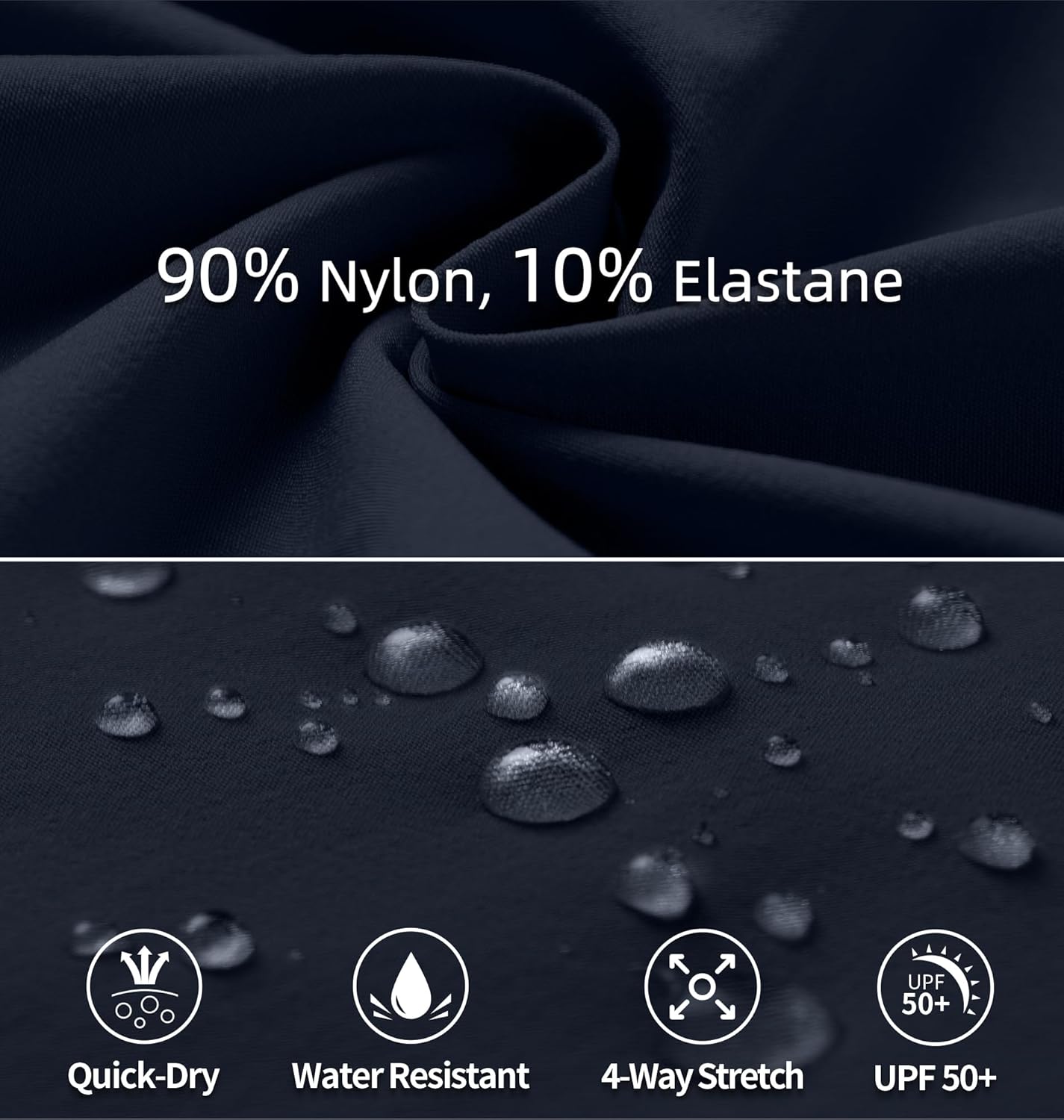 Women's Hiking Pants Quick Dry Lightweight Cargo Pants UPF 50 Water Resistant Zipper Pockets for Golf Travel Work Camping