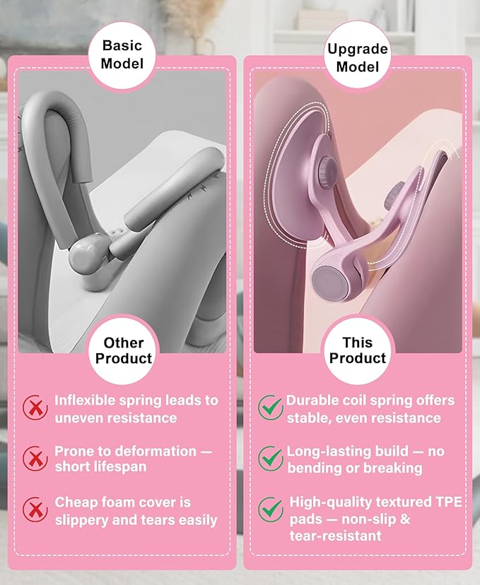 Hip Trainer Kegel Exerciser, Pelvic Floor Trainer, Kegel Trainer for Postpartum Rehabilitation, Trimmer Inner Thigh, Thigh Toner Workout-FlexoryFit