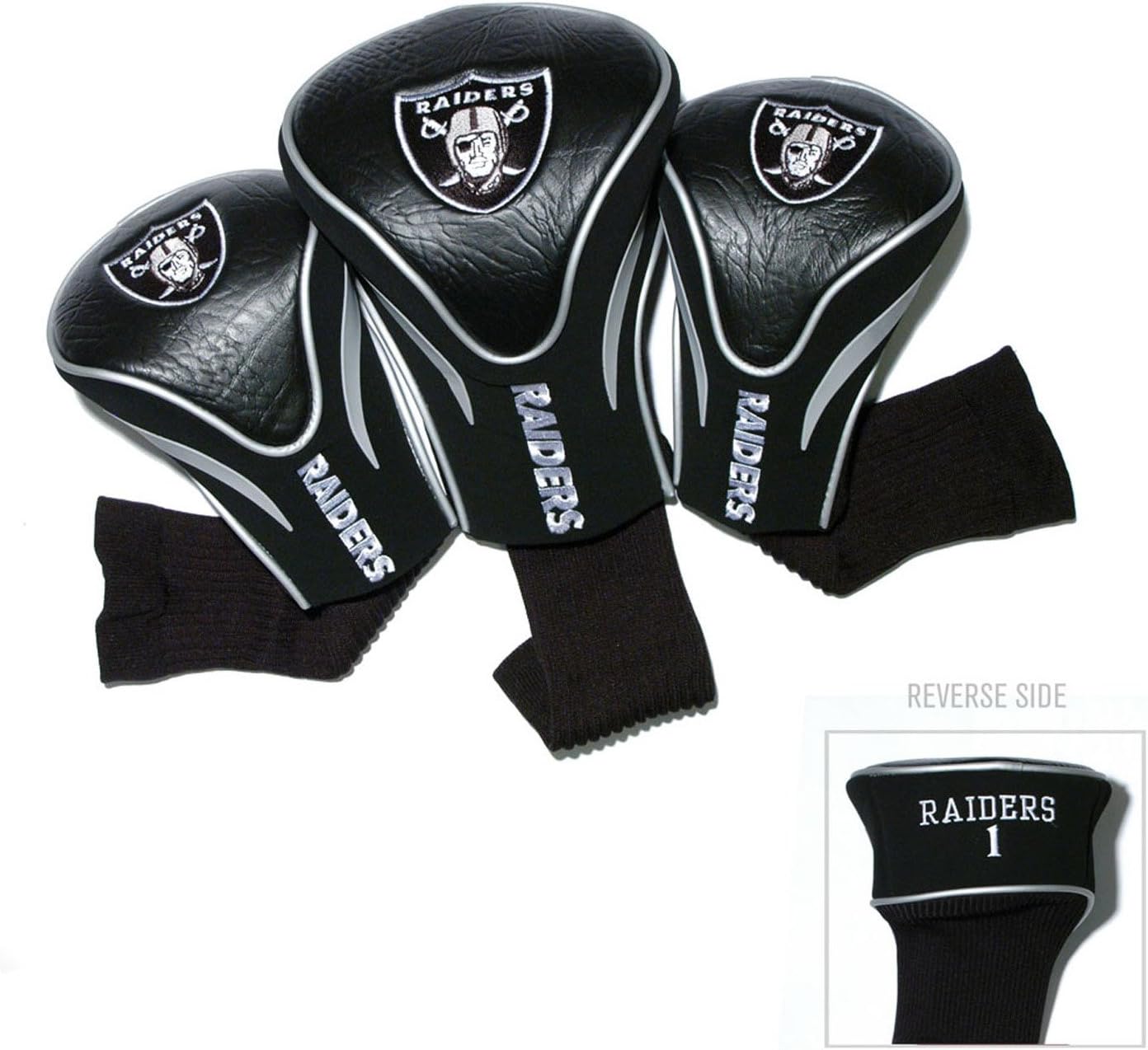 Team Golf NFL Numbered 1, 3, & X, Fits Oversized Drivers, Utility, Rescue & Fairway Clubs, Velour Lined for Extra Club Protection