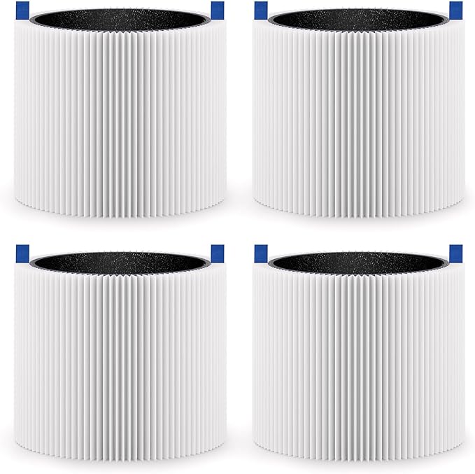 4-Pack Mini Max Replacement Filter Compatible with Blue Pure Mini Max Air Purifier, FMINI Replacement Filter for Mini Max Air Purifier, Premium H13 HEPA Filtration System