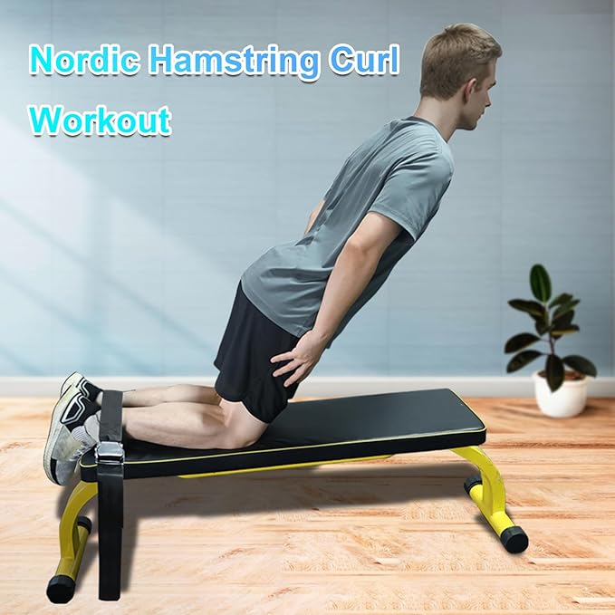 Nordic Hamstring Curl Strap with Quick-Release Buckle – Adjustable Leg Strap for Nordic Curls, Leg Extensions & Home Gym Workouts – Easy to Use for Men & Women-FlexoryFit