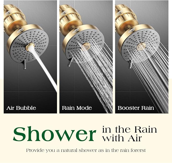 Filtered Shower Head COMBO – for Healthier Skin & Hair | 3 Mode High Pressure - Image 7
