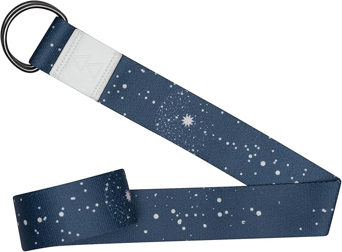 yogadesignlab YOGA DESIGN LAB | The Yoga Strap | Luxurious, Extra Long, Super Soft, Eco Printed | Studio Quality, Adjustable | Safely Stretch Further and Hold Longer | 8 ft Long-FlexoryFit