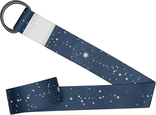 yogadesignlab YOGA DESIGN LAB | The Yoga Strap | Luxurious, Extra Long, Super Soft, Eco Printed | Studio Quality, Adjustable | Safely Stretch Further and Hold Longer | 8 ft Long-FlexoryFit