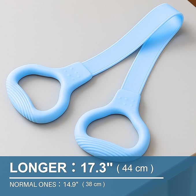 LEZER Figure 8 Resistance Band, Fitness Elastic Rope, Execrise Workout for Arm, Back, Chest and Shoulder, Yoga, Pilates, Stretching, Physical Therapy Equipment-FlexoryFit