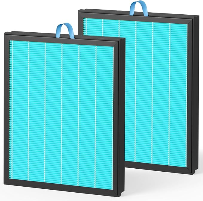 Fil-fresh Vital 200S Replacement Filter, Compatible with LEVOIT Vital 200S, Vital 200S-P Air Purifier, 3-in-1 H13 True HEPA & Activated Carbon, Replace Vital 200S-RF-SR, Smoke Remover, Blue, 2-Pack